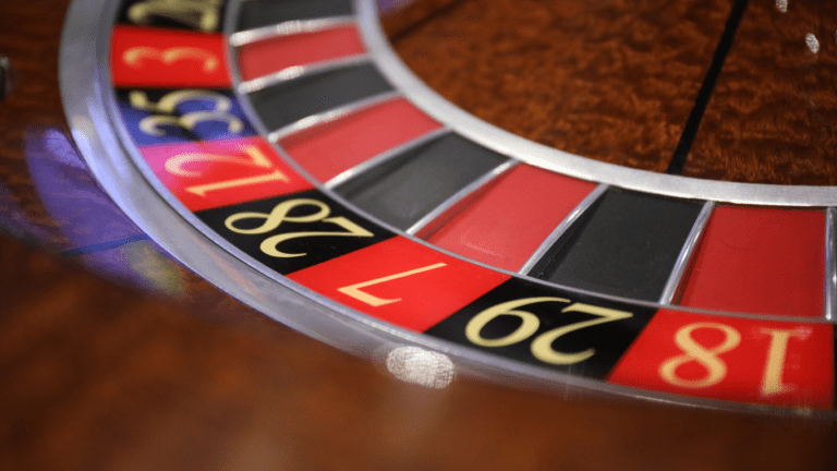 close up image of casino roulette