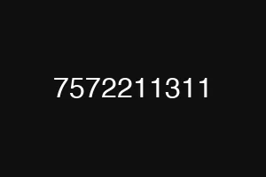 7572211311